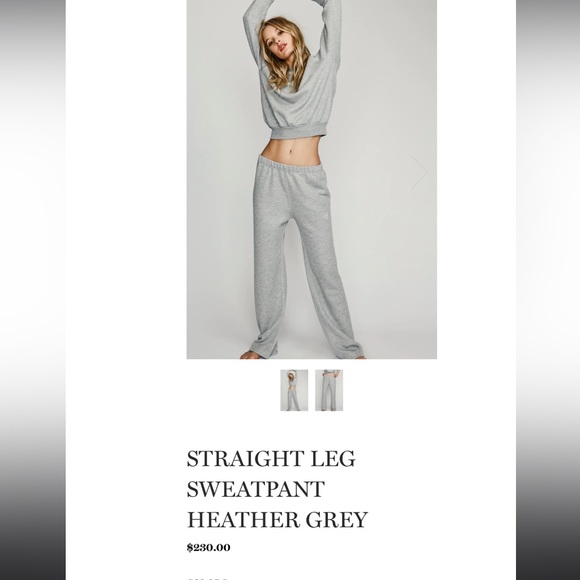 Eterne straight leg sweatpants heather grey. Size M Perfect conditions & fast 📦 - Picture 2 of 8